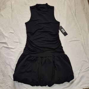 Chic Black Sleeveless Mini Dress